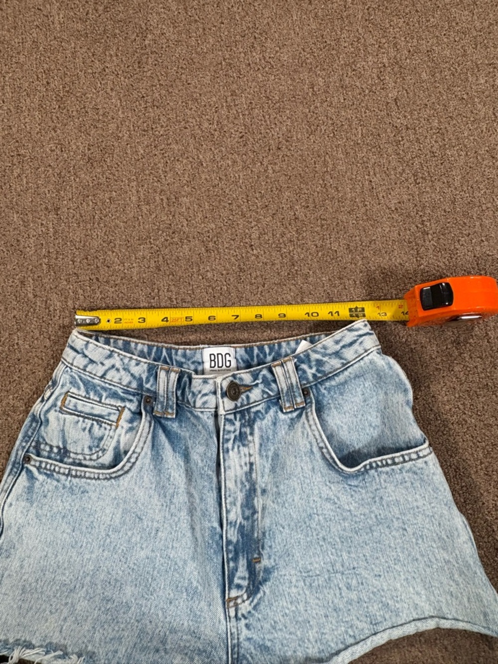 BDG Light Blue High-Rise Denim Shorts